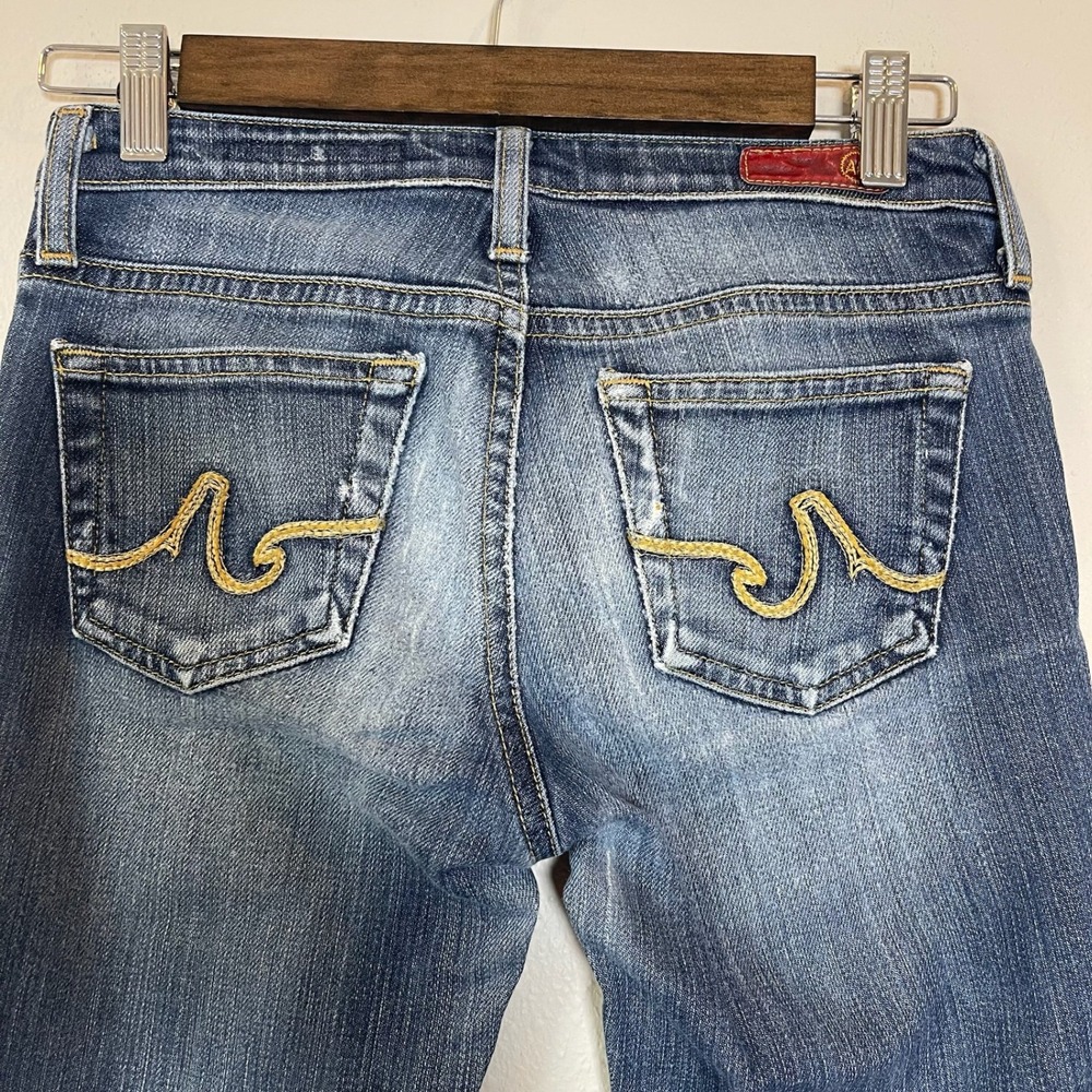 AG Adriano Goldschmied The Angel Bootcut Jeans Medium‎ Wash Blue Low Rise Y2K - Picture 8 of 9